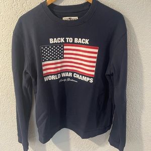 Rowdy Gentlemen “Back to Back World War Champs” Crewneck Size: Adult Large
